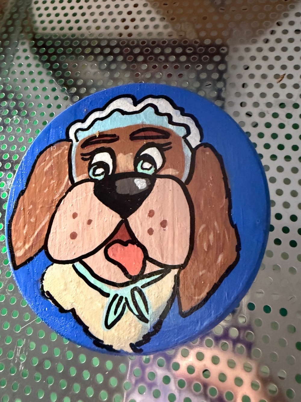 Custom hand painted Disney coaster nanna